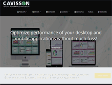 Tablet Screenshot of cavisson.com